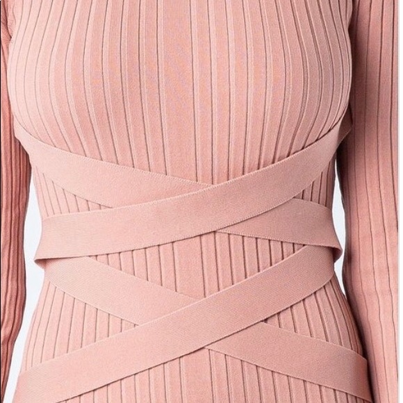 ‼️ Pink Mauve Sweater Dress Strap Detail - Picture 8 of 8